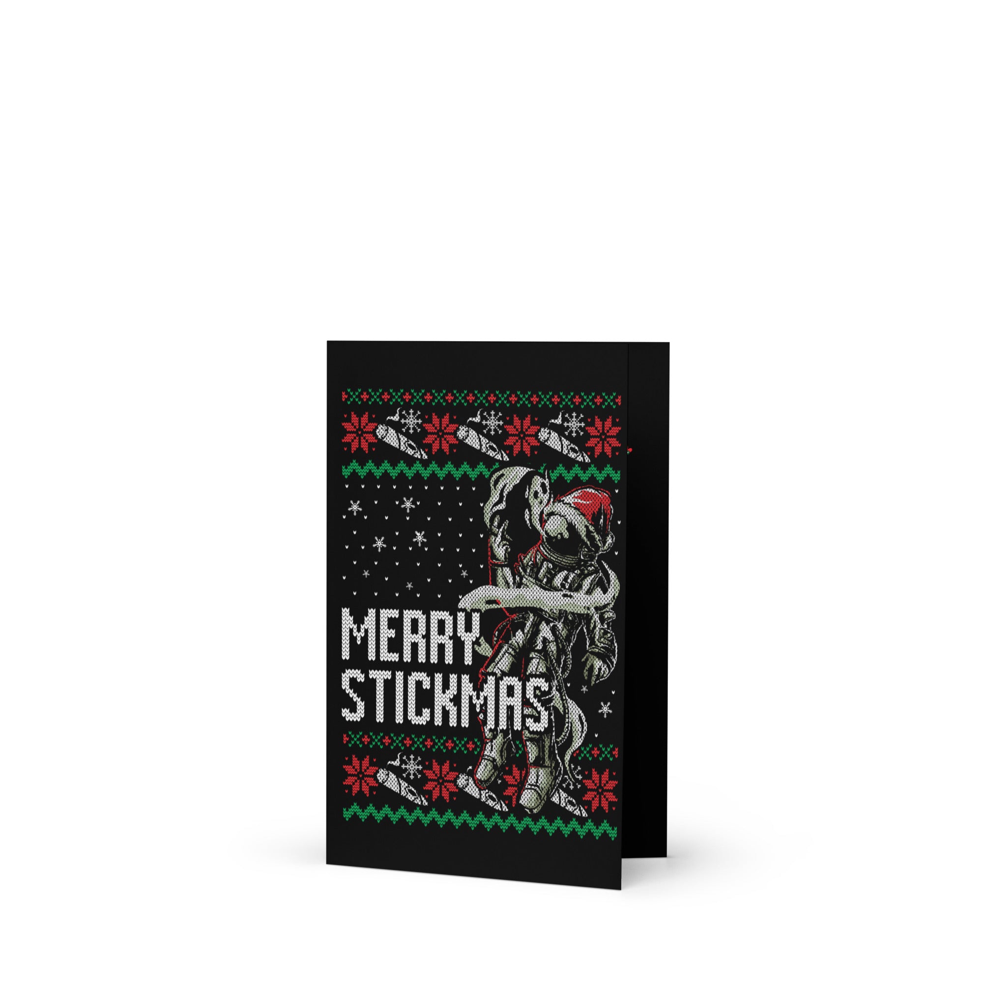 Merry Stickmas Greeting card